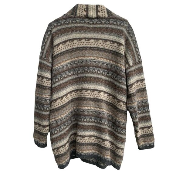 Knight of New Zealand 100% Alpaca Cardigan Sweater Hand Knit Women's Size M - Picture 2 of 11